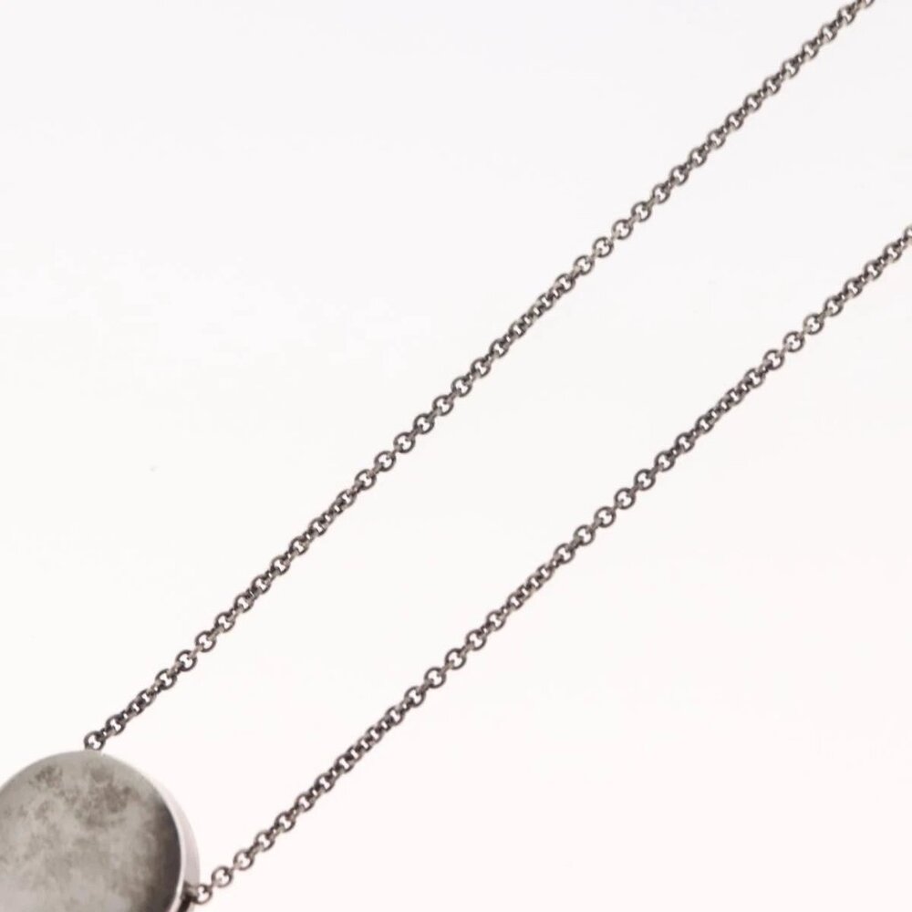 TIFFANY&Co. 1837 Concave Circle Necklace Ag925 Silver Auth SW1646 - Picture 11 of 14